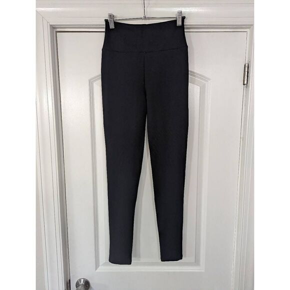 Assets by Spanx Ponte Knit Pants women's size Small black pull on - Picture 3 of 4